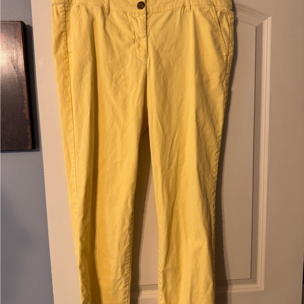 Cabi Women’s Bright Yellow Pants, size 14